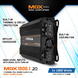 PRV MDX1800.1 2 Ohm Amplifier PRV Audio