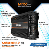 PRV MDX2000.2 1 Ohm Amplifier PRV Audio