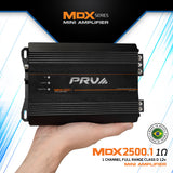PRV Audio MDX2500.1 1 Ohm Mini 1 Channel Car Amplifier
