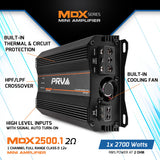 PRV MDX2500.1 2 Ohm Amplifier PRV Audio