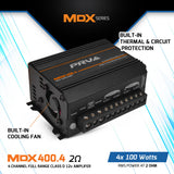 PRV MDX400.4 2 Ohm Amplifier PRV Audio