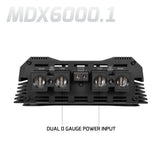 PRV Audio MDX6000.1 0.5 Ohm Compact Mini 1-Channel Full Range Amplifier