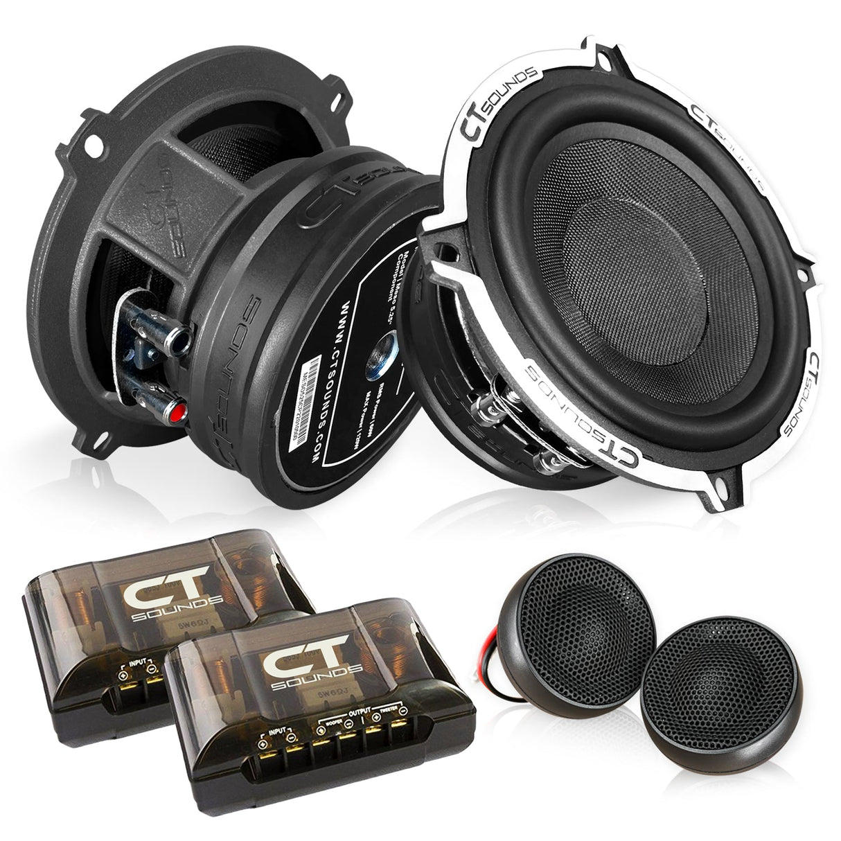 MESO-5-25-COM // 5.25" 240 Watt 2-Way Component Speaker Set CT Sounds