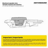 MOTOSOUND 6.5″ Lower Rear Door Speaker Enclosures for Maverick R MAX