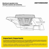 MOTOSOUND 6.5–8″ Upper Rear Door Speaker Enclosures for Maverick R MAX