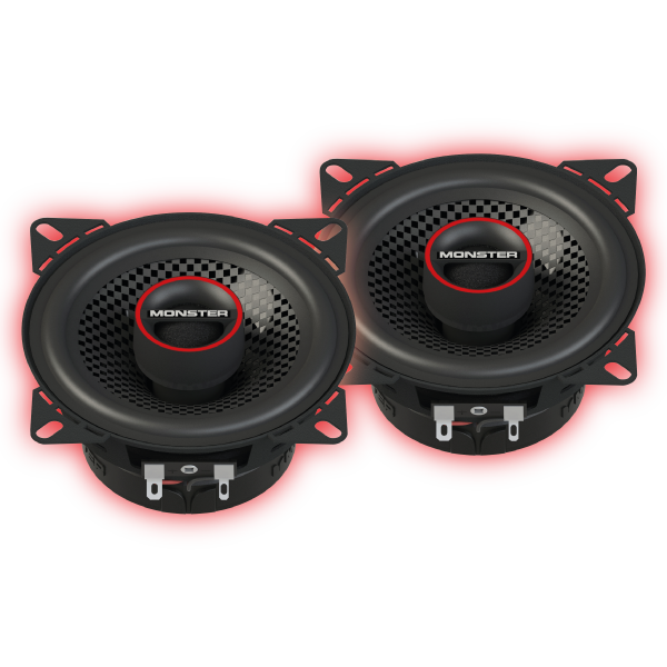 Monster MS42C 4″ 2-Way Coaxial Speakers (Pair) Monster Audio