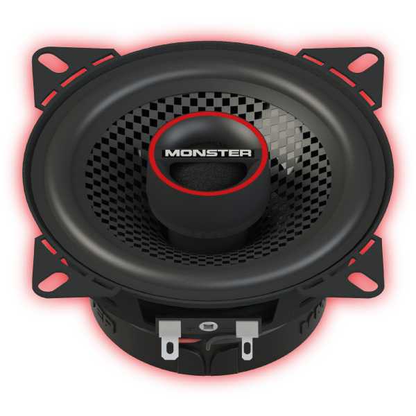 Monster MS42C 4″ 2-Way Coaxial Speakers (Pair) Monster Audio