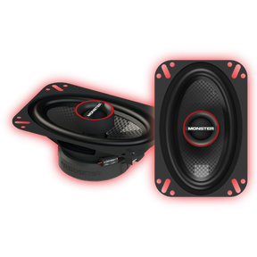 Monster MS462C 4"×6″ 2-Way Coaxial Speakers (Pair) Monster Audio