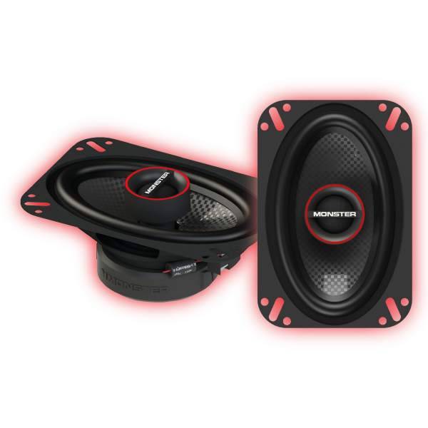 Monster MS462C 4"×6″ 2-Way Coaxial Speakers (Pair) Monster Audio