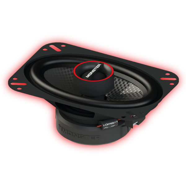 Monster MS462C 4"×6″ 2-Way Coaxial Speakers (Pair) Monster Audio