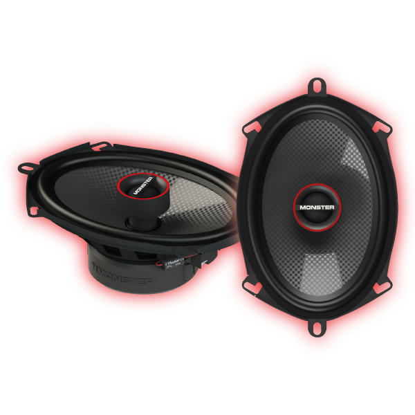 Monster MS572C 5"×7″ 2-Way Coaxial Speakers (Pair) Monster Audio