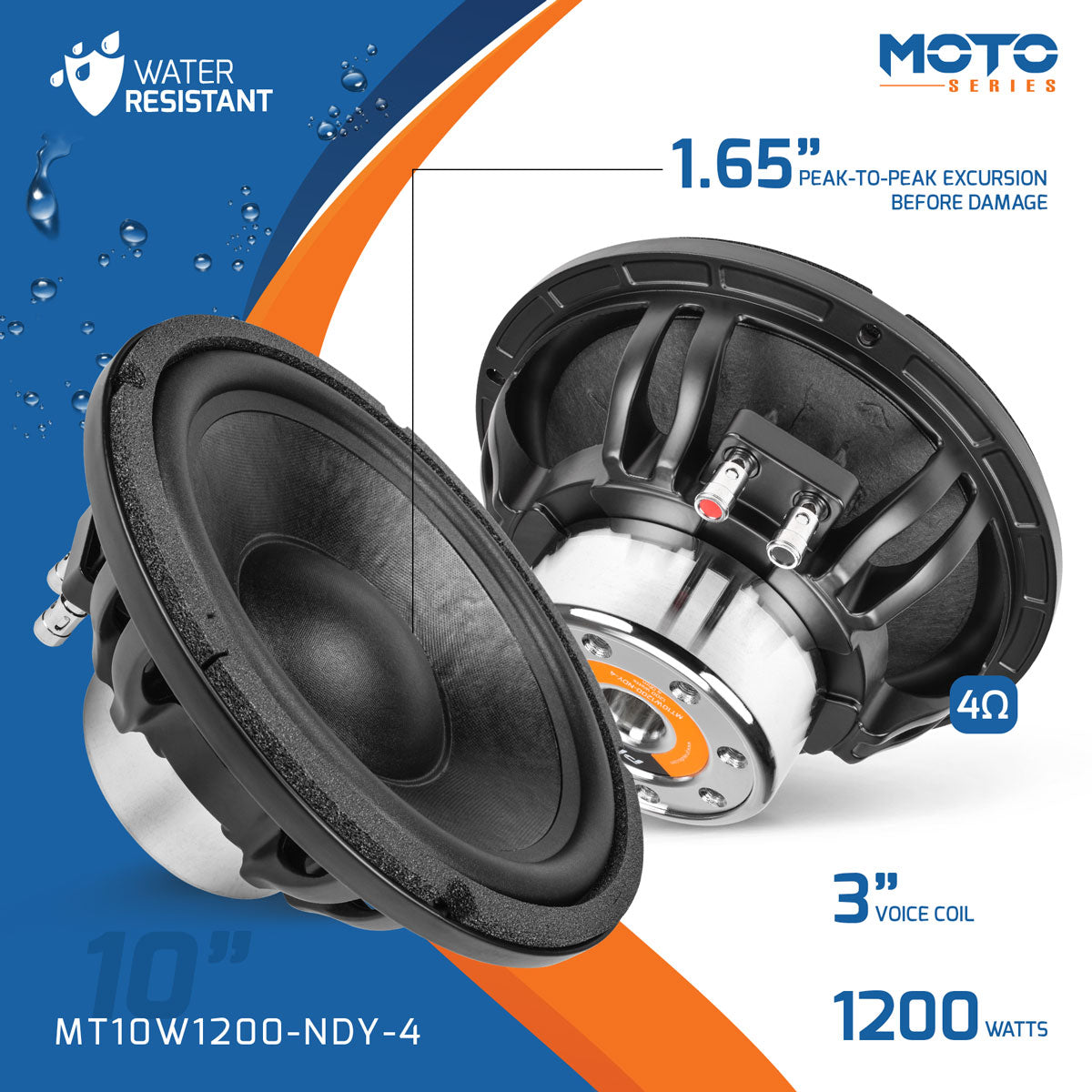 PRV MT10W1200-NDY-4 Woofer PRV Audio