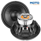 PRV Audio MT10W1200-NDY-4 10 Inch Motorcycle Midbass Woofer 4 Ohm