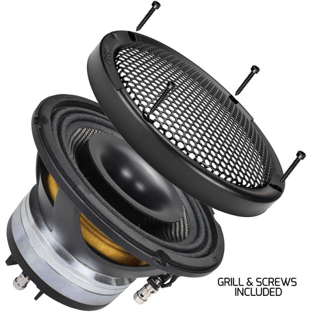 PRV Audio MT6CX580CF-NDY-4 6.5in Carbon Fiber Coaxial Speaker 4 Ohm