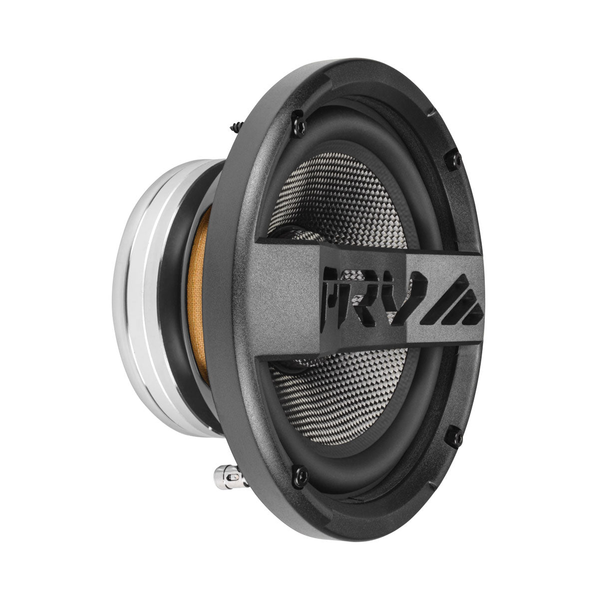 PRV Audio MT6MR600CF-NDY-2 6.5-inch Carbon Fiber Motorcycle Midrange Speaker