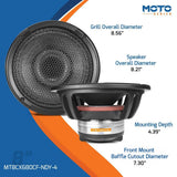PRV Audio MT8CX680CF-NDY-4 8 inch Coaxial Neodymium Carbon Fiber Speaker