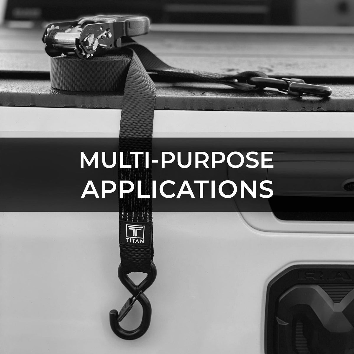 2-Pack Heavy-Duty 1.5-in x 15-ft Ratchet Tie Down Straps with S-Hooks