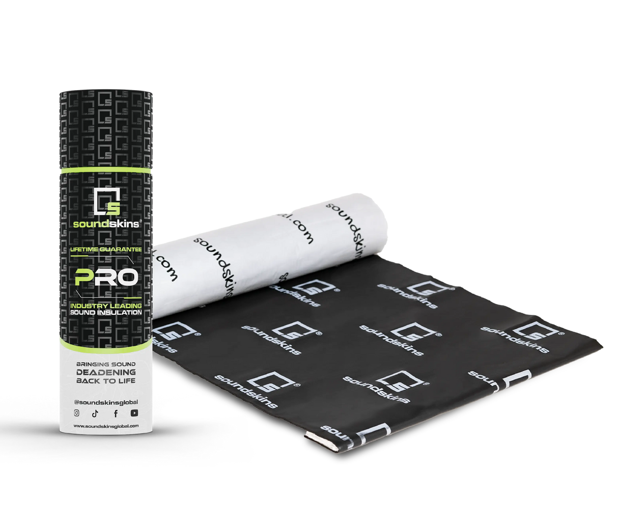SoundSkins | Pro Two Door Sound Deadening Kit | SSPRO-1 | 3 Layers (Acoustic Foam, Foil, Rubber Butyl), 11 sq ft SoundSkins Global