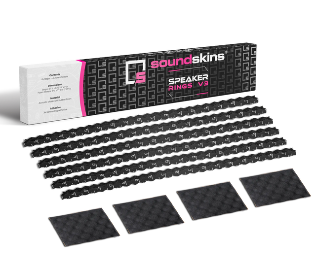 SoundSkins | Rings V3 Sound Deadening Speaker Kit | SSK-RINGSV3 | 4 x 1" High Rebound SoundSkins Global