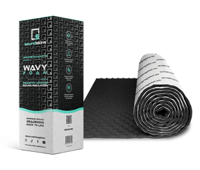 SoundSkins | Wavy Foam Sound Deadening Kit Lightweight Closed Cell Foam Mat | SSK-Wavy | 315mil/8mm, 32.3 sq ft SoundSkins Global