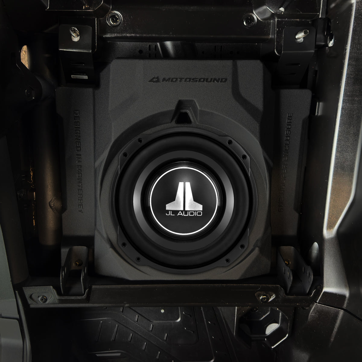 MOTOSOUND 10″ Front Subwoofer Enclosure for Maverick R
