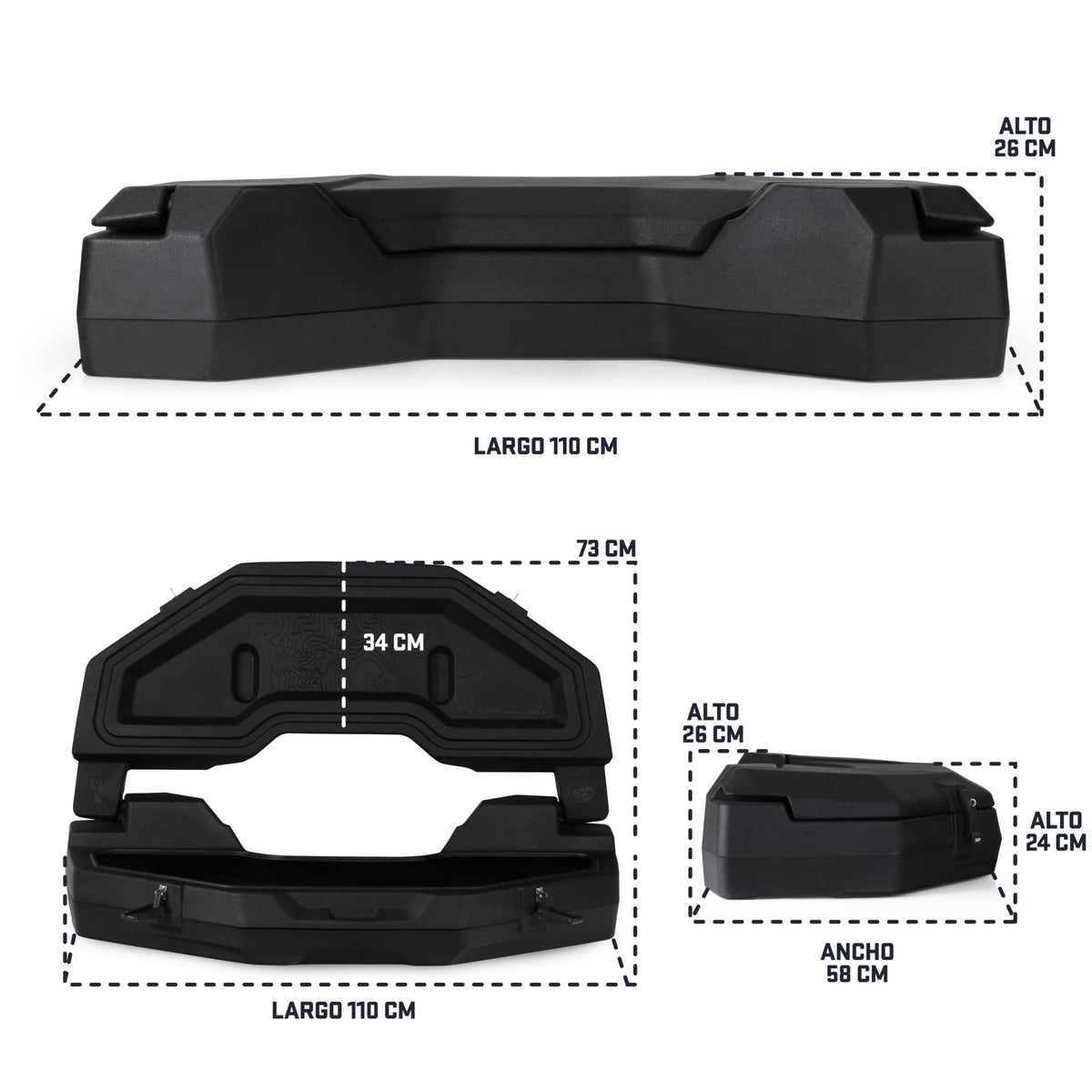 MOTOSOUND Universal Front/Rear ATV Toolbox