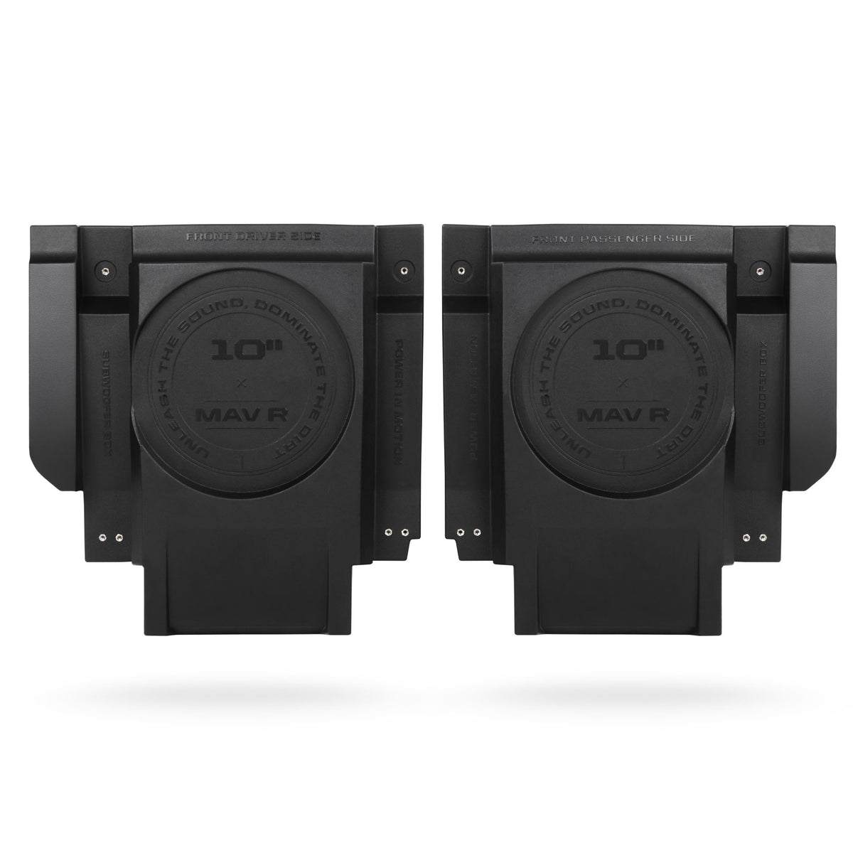 MOTOSOUND Dual 10″ Front Subwoofer Enclosures for Maverick R
