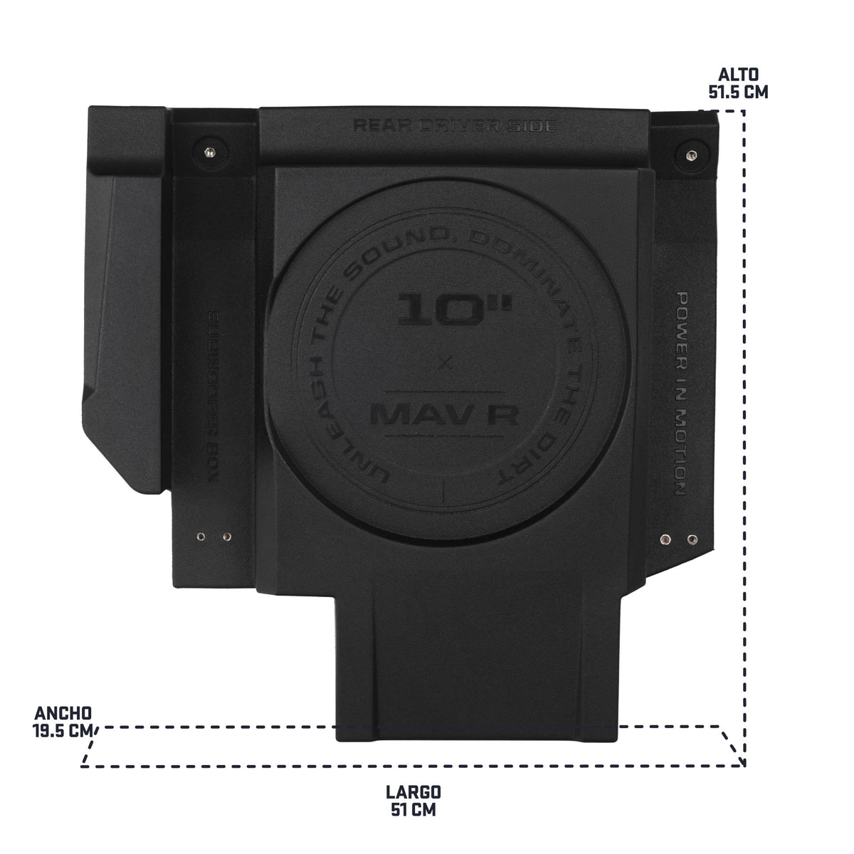 MOTOSOUND Dual 10″ Rear Subwoofer Enclosures for Maverick R MAX