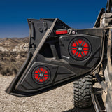 MOTOSOUND 6.5–8″ Upper Rear Door Speaker Enclosures for Maverick R MAX
