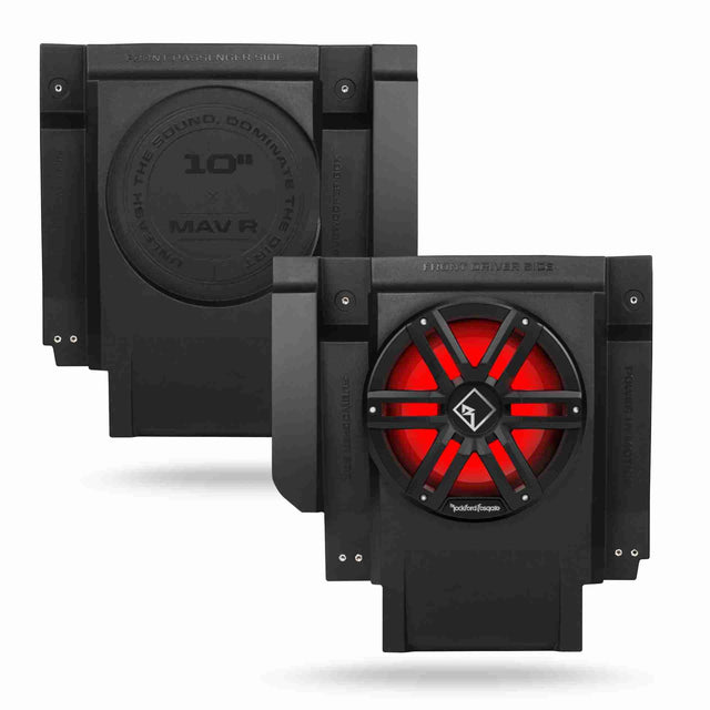 MOTOSOUND Dual 10″ Front Subwoofer Enclosures for Maverick R