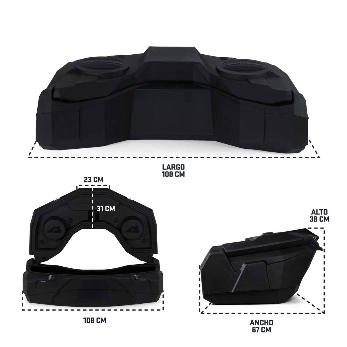 MOTOSOUND Raptor Pro Dual 8″ Speaker ATV Toolbox