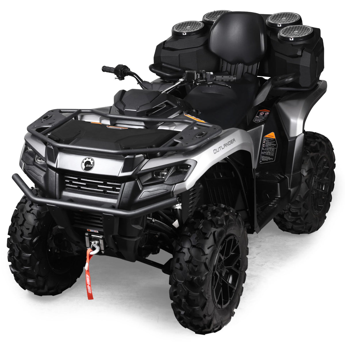 MOTOSOUND Raptor Pro Four 8″ Speaker ATV Toolbox