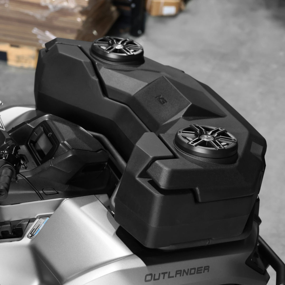 MOTOSOUND Front/Rear Pro Dual 6.5″ Speaker ATV Toolbox