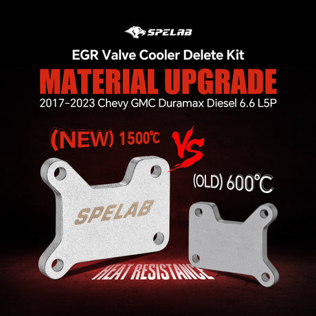 SPELAB 2017-2025 6.6L Duramax L5P EGR Valve Cooler Delete Kit
