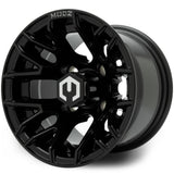MODZ® Matrix 10x7 | -25 Offset Glossy Black 10" Golf Cart Wheel