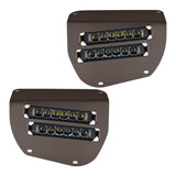 Dual Wide 8" LED Headlights for 2014+ Honda Rancher, Foreman, Rubicon Vessel Powersports