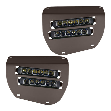 Dual Wide 8" LED Headlights for 2014+ Honda Rancher, Foreman, Rubicon Vessel Powersports