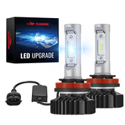 H11 9005 240W 6500K 14000LM White IP68 LED Headlight Bulbs 2Pcs Flashark