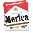 Merica Sticker SunFrog Solutions