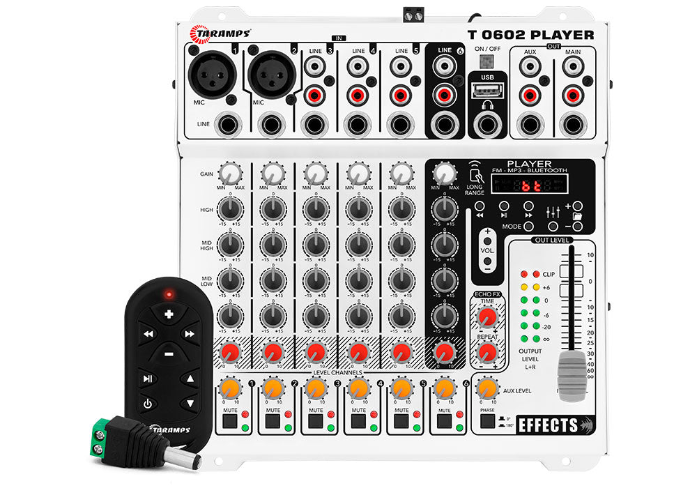 Taramps T 0602 PLAYER Audio Mixer Taramps US