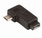 Micro USB Female to Micro USB Male 90° adapter TekShack
