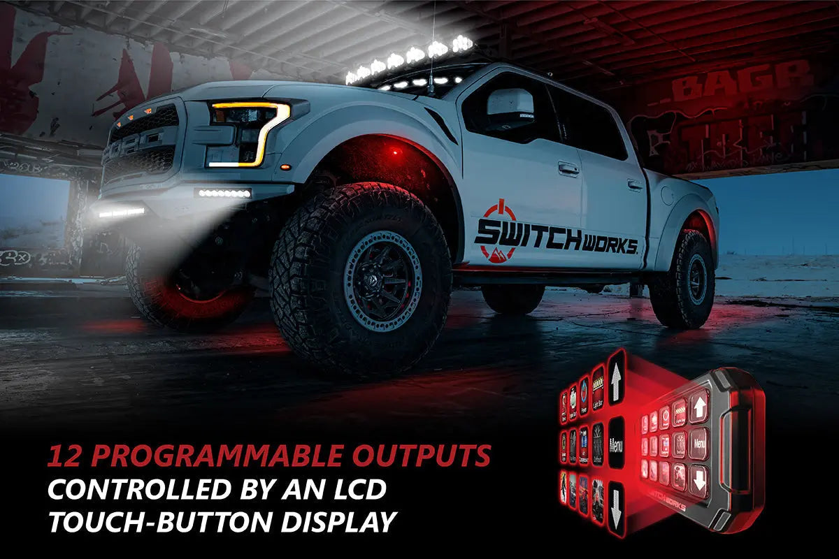 Alpha12 Digital Smart Switcher with 12-Outputs and Rollcage Mount SWITCH Works