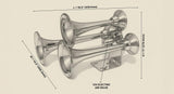 Mini Outlaw 3 Liter Horn Kit HornBlasters