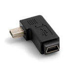 Mini USB Female to Mini USB Male 90° adapter TekShack