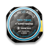 Nemesis Audio NEO-TW49 4″ 275W RMS Neodymium High-Efficiency Bullet Tweeter (Single) Nemesis Audio