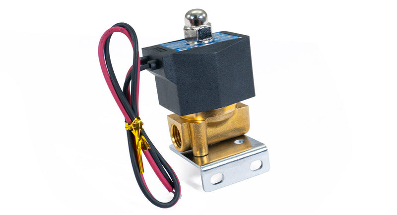 HornBlasters Brass 1/4" 24 Volt Electric Air Valve