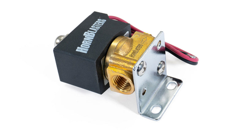 HornBlasters Brass 1/4" 24 Volt Electric Air Valve