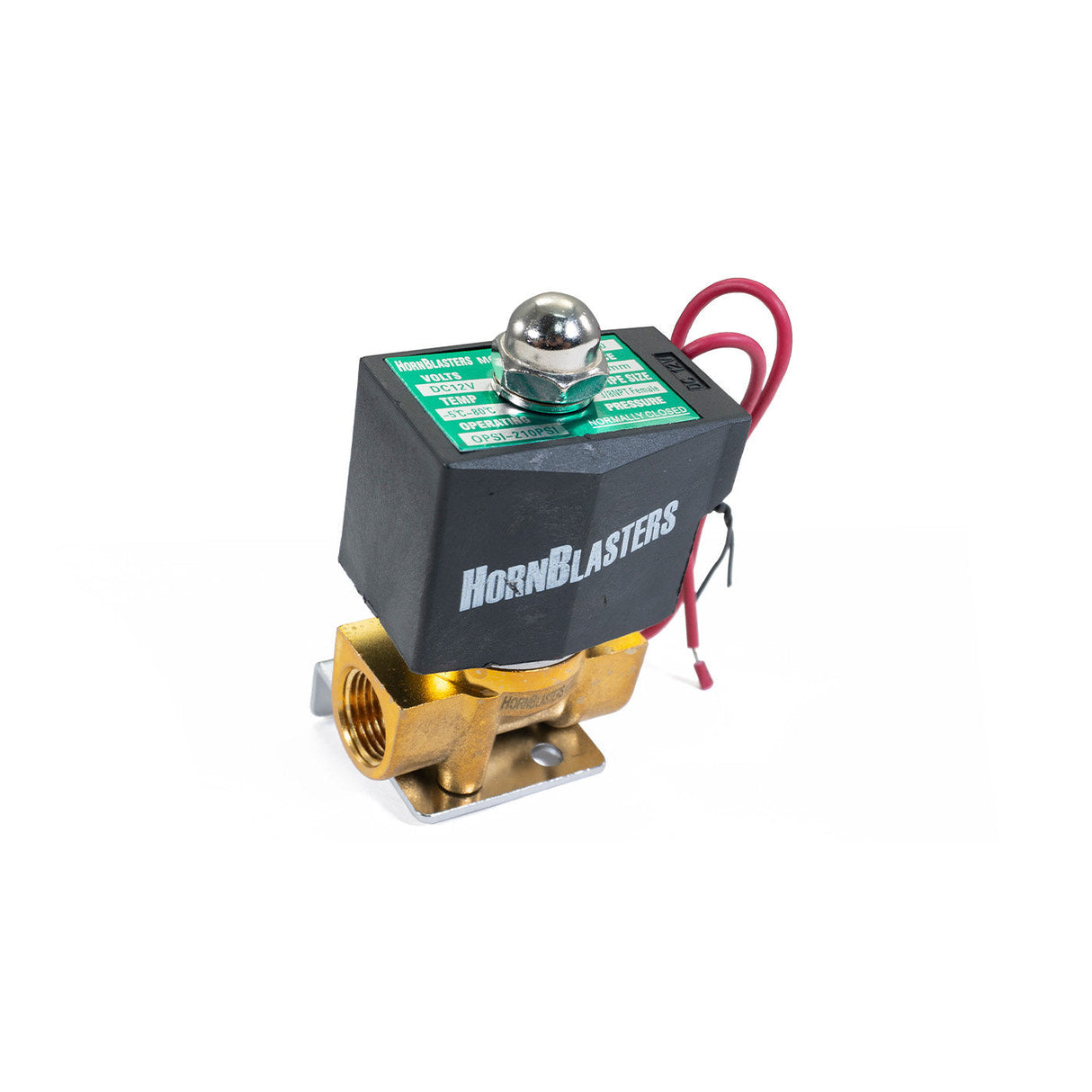HornBlasters Brass 3/8" Electric Air Valve HornBlasters