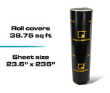 SoundSkins | Classic Gold V2 Sound Deadening Double Layer Mat | SSK-CLASSICGOLD-V2 | Pure Rubber Butyl & Diamond Embossed Foil, 38.75 sq ft SoundSkins Global