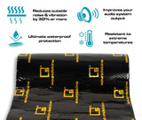 SoundSkins | Classic Gold V2 Sound Deadening Double Layer Mat | SSK-CLASSICGOLD-V2 | Pure Rubber Butyl & Diamond Embossed Foil, 38.75 sq ft SoundSkins Global
